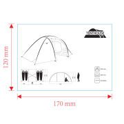 Tenthouse Fun 4 Kişilik Yüksek Çadır (145+150+145)*225*200 cm
