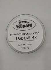 Tsunami 120mt 4x Braid Makara ip Misina 0,12 mm