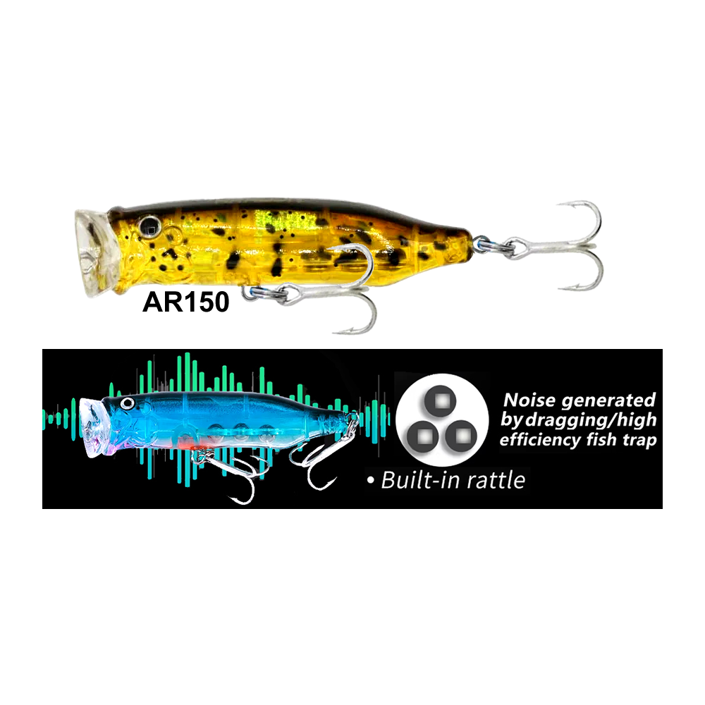Eurofish Aragon RASTA Popper 70mm 10gr Su Üstü Maket Balık AR150