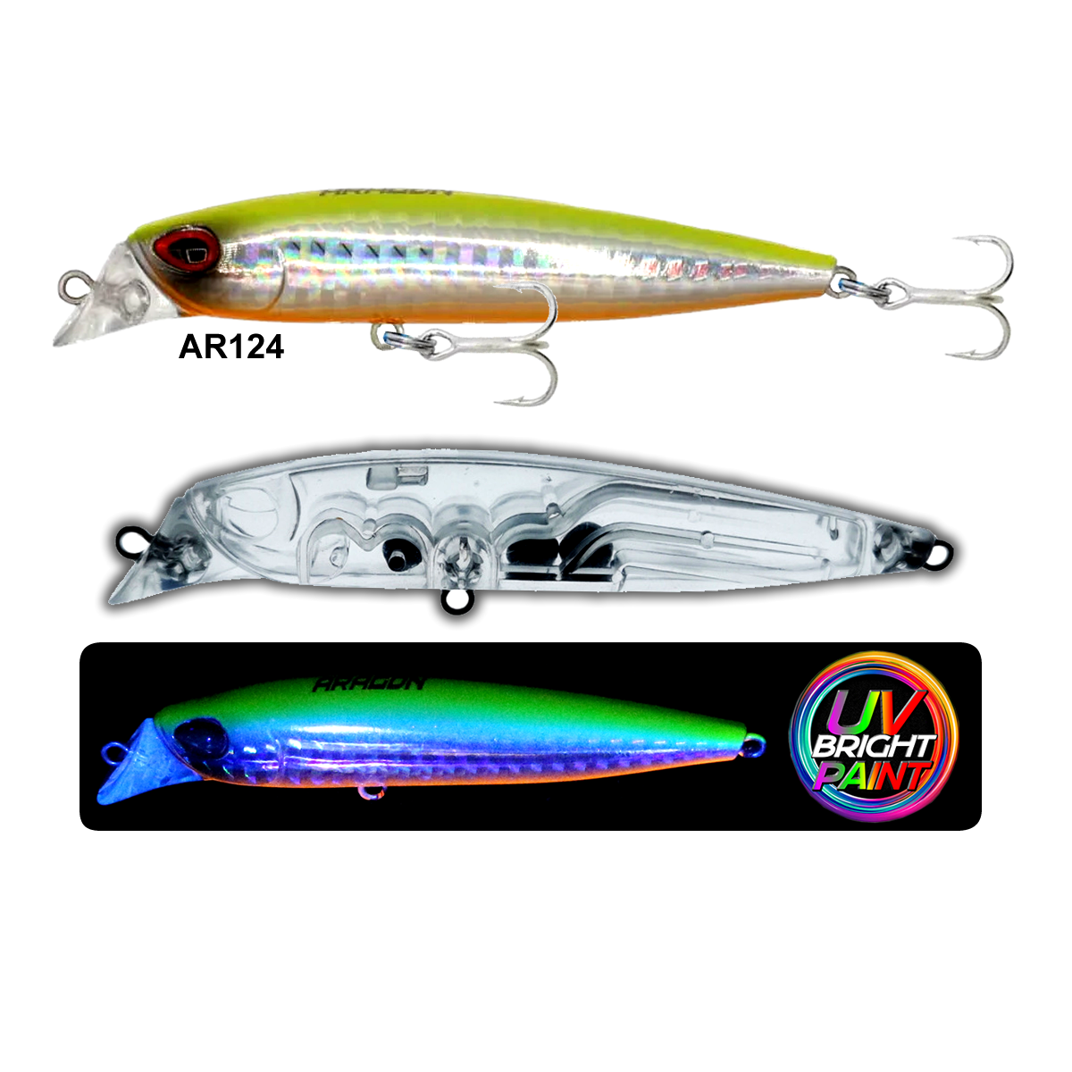 Eurofish Aragon RENGE Sinking 82mm 10gr Maket Balık AR124