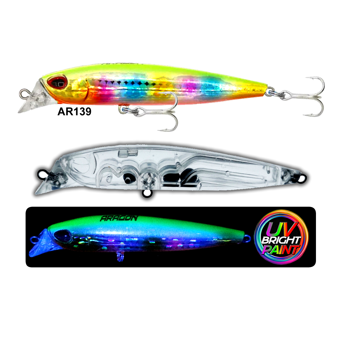Eurofish Aragon RENGE Sinking 82mm 10gr Maket Balık AR139