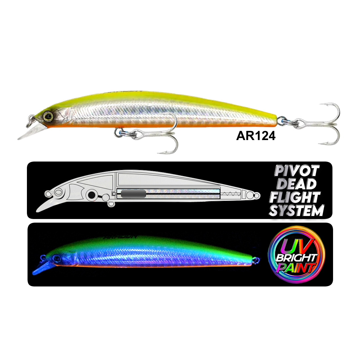 Eurofish Aragon NEGRO Floating 95mm 10.5gr Maket Balık AR124