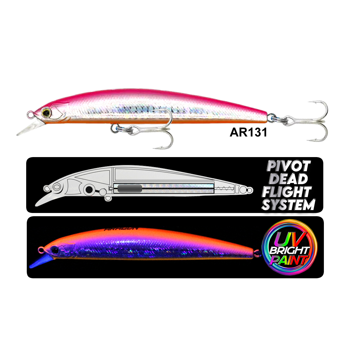 Eurofish Aragon NEGRO Floating 95mm 10.5gr Maket Balık AR131