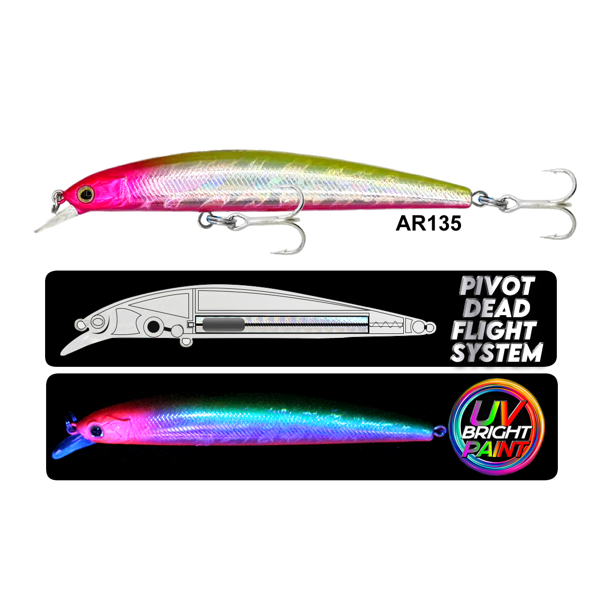 Eurofish Aragon NEGRO Floating 95mm 10.5gr Maket Balık AR135