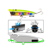 Ripper Popper 95Mm 24Gr Su Üstü Maket Balık AR168