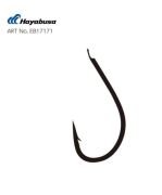 Hayabusa HMRS 171 Kısa Pala Dövme Olta İğnesi 15li Paket Black Nikel