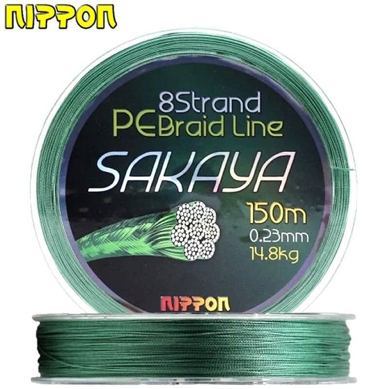 Sakaya 150 Mt İp Misina 8X D.Green 0,12 mm