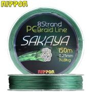 Sakaya 150 Mt İp Misina 8X D.Green 0,12 mm