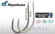 Hayabusa HKAJ 157 Kısa Pala Dövme Olta İğnesi 15li Paket Black Nikel