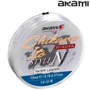 Akami Tapered Leader Chikara Clear Konik Lider Misinası 15 m x 11 adet