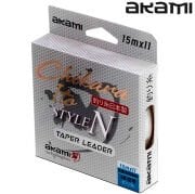 Akami Tapered Leader Chikara Clear Konik Lider Misinası 15 m x 11 adet
