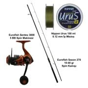 Eurofish Saxon 270 cm 10-40 gr + Eurofish Sentex Brown 3000 Spin Olta Seti
