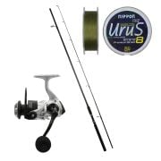 Eurofish Saxon 270 cm 10-40 gr + Eurofish Sentex Gri 3000 Spin Olta Seti