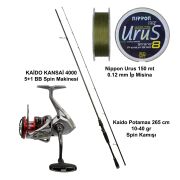 Kaido Potamax 265 cm 10-40 gr + Kaido Kansai 4000 Spin Olta Seti