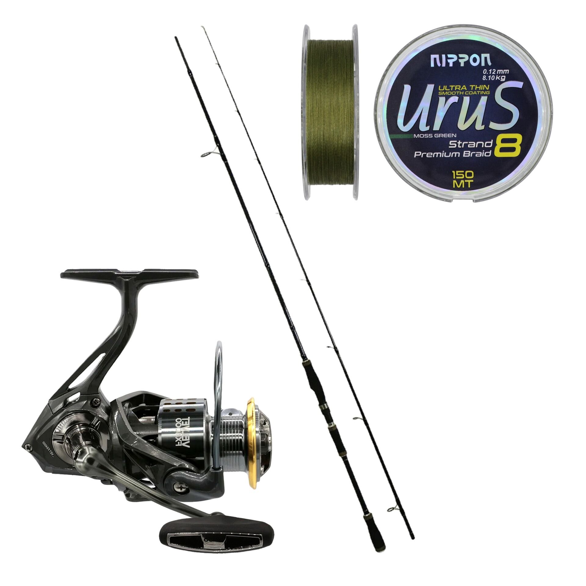 Eurofish Black Mamba 270 cm 8-38 gr + Kaido Velvet 3000 Spin Olta Seti