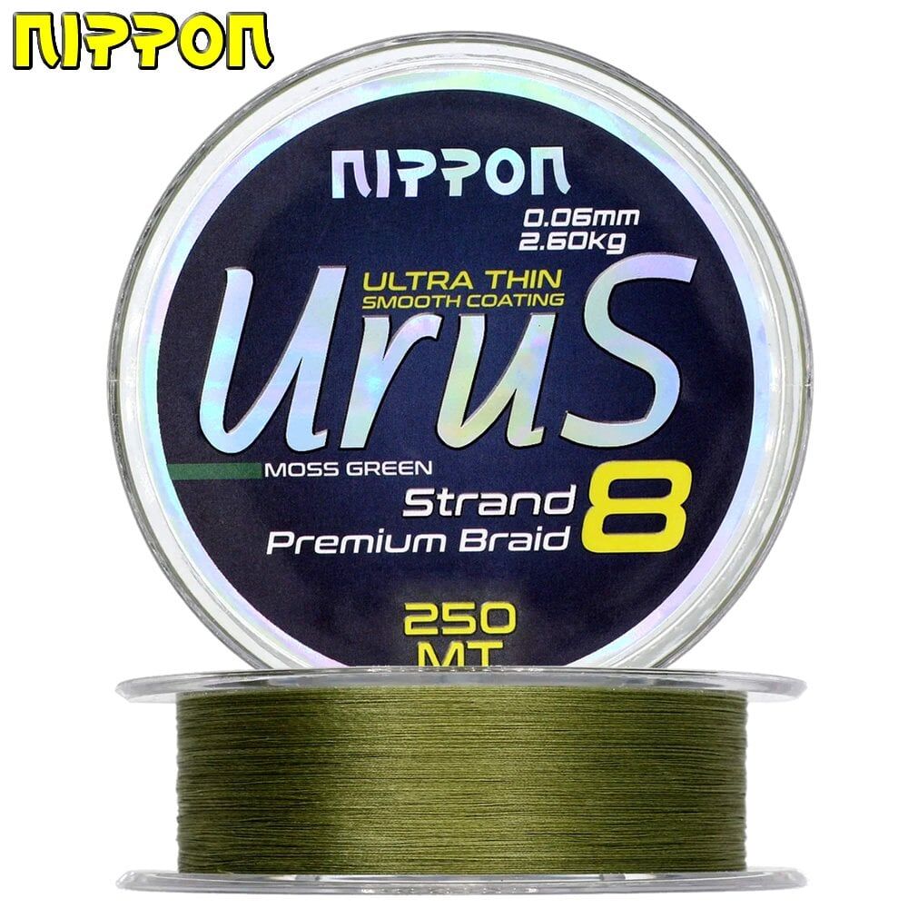 Urus 8X Braid 250 MT Moss Green 0.08 mm