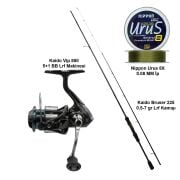 Kaido Bruser 225 0.5-7 gr Lrf Kamışı + Kaido Vip 800 Lrf Olta Makinesi