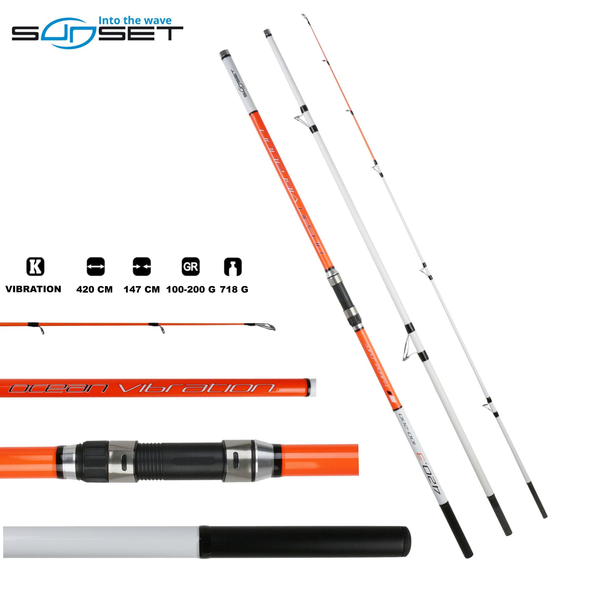 Ocean Vibration Hybrid LC 420 Cm Surf Kamışı (100-