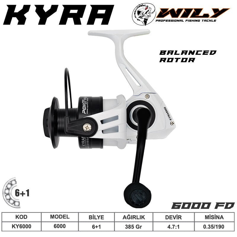 Portfish  Kyra 6000 Olta Makinası 6+1 bb