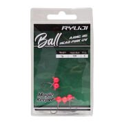 RYUJI BALL AJING PINK UV JIGHEAD İĞNE NO:10 (5 ADET)