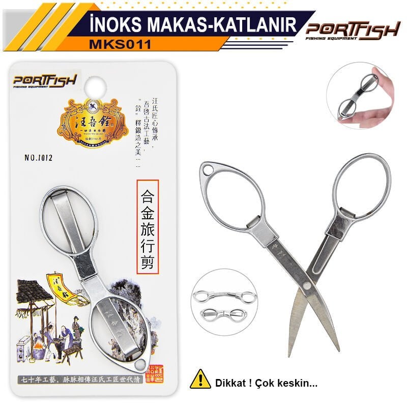 Portfish Makas İnox Katlanır