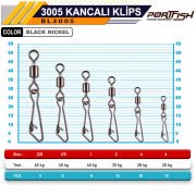 Portfish BL-3005 Kancalı Klips