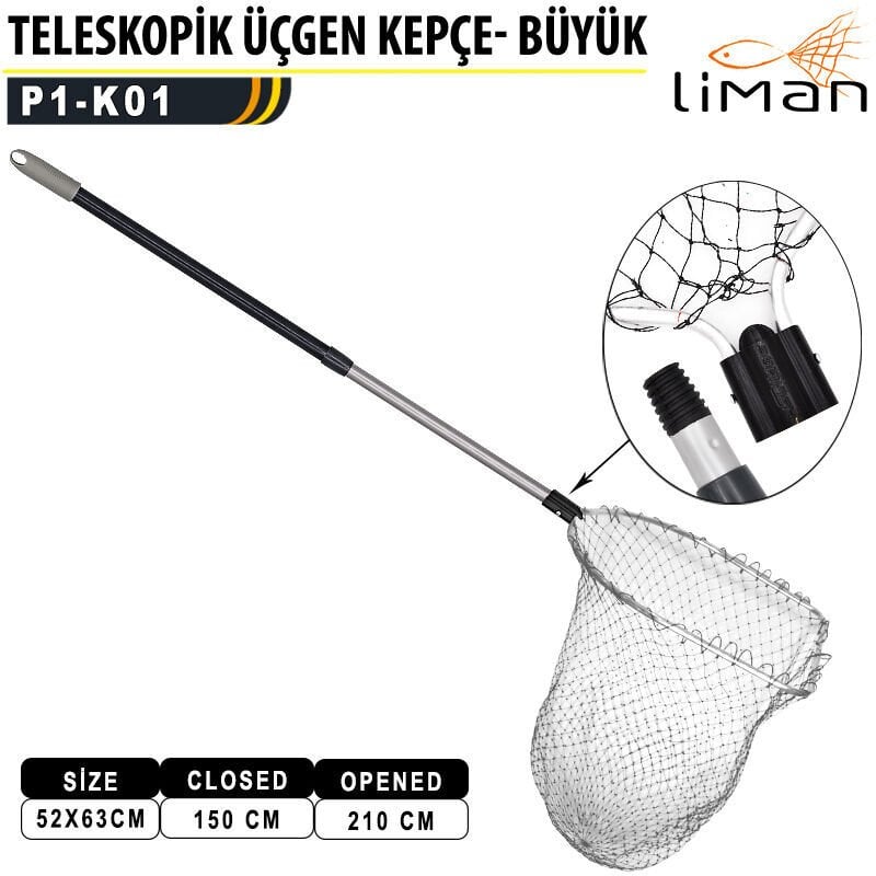 Liman Teleskopik  Üçgen Kepçe Büyük