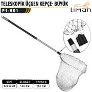 Liman Teleskopik  Üçgen Kepçe Büyük