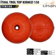 Liman İthal Trol Topu Kırmızı 150 m