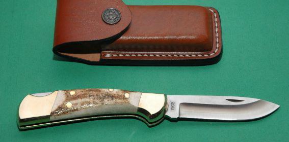 Orta Çakı Düz Sarılı Boynuz Sap (M-201 B)