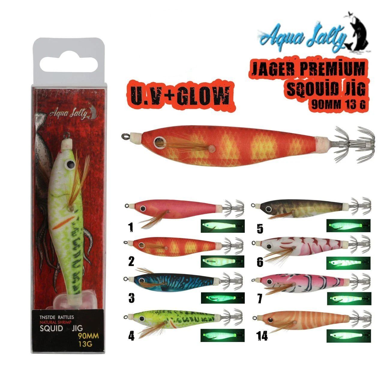 Jager Squid Jig Kalamar Zokası 90mm 13Gr 4