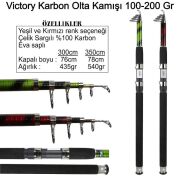 Victory Karbon Teleskopik Olta Kamışı 100-200 Gr R