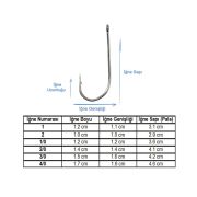 Marlin 9285 Nickel Çapraz İğne No:3/0 (100Pcs)