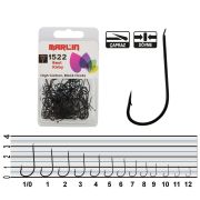 Marlin 1522 Siyah Olta İğnesi No:1 (100Pcs)