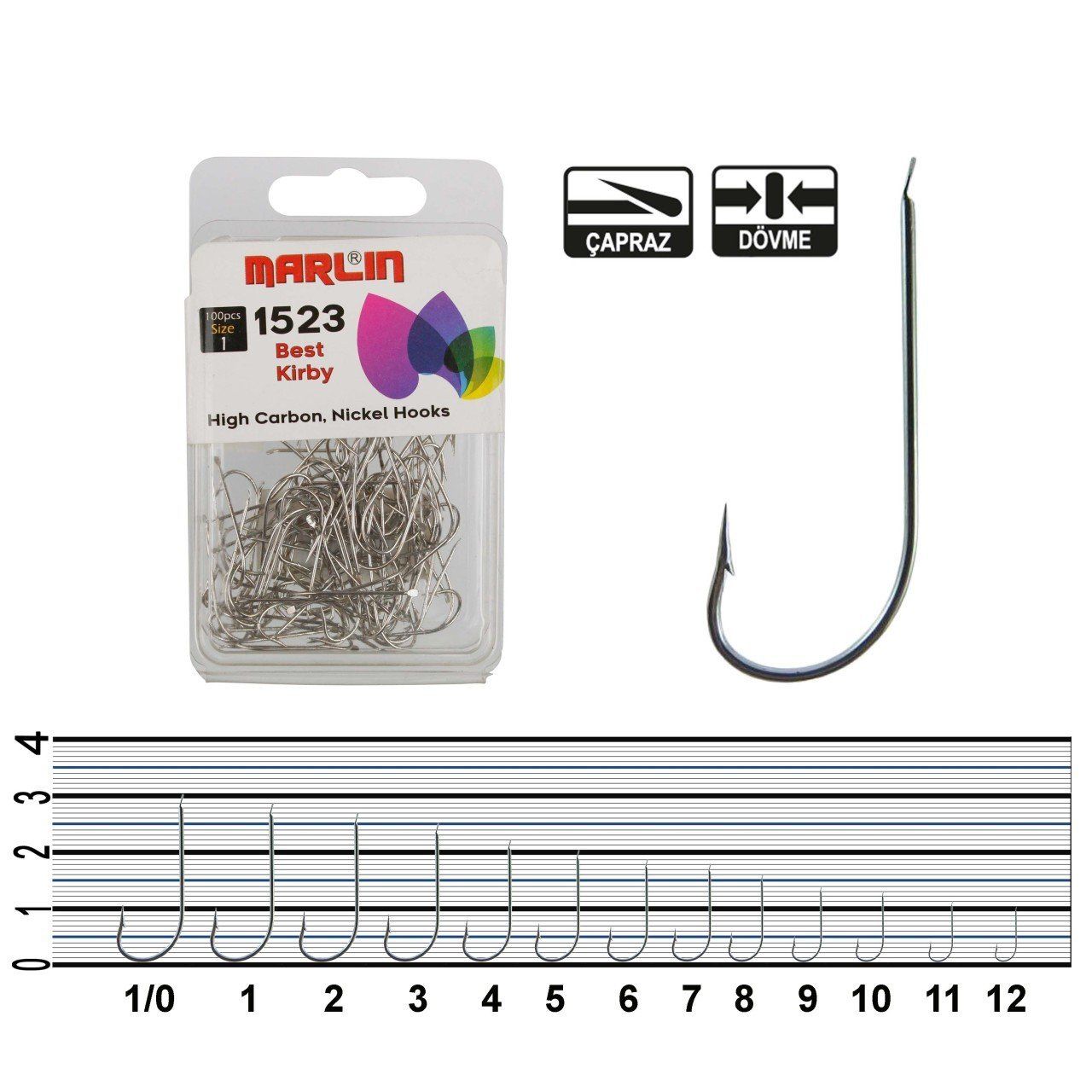 Marlin 1523D Duratin Olta İğnesi No:4 (100Pcs)