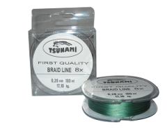 Tsunami Braid Line 100 Metre  8x 020mm