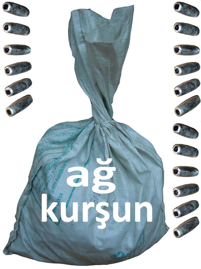 UCUZ AĞ KURŞUNU TOPTAN  25 KG