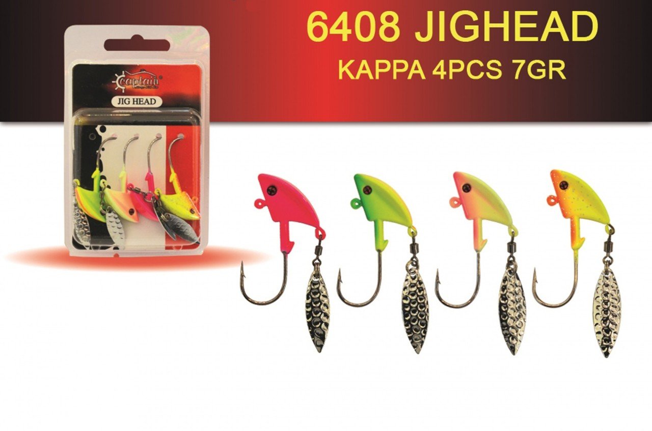 Captain Jig Head Kappa 4'li Mix Set Kaşıklı Jig Head