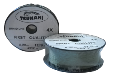 Tsunami Braid Line 250 Metre  4x 014mm