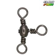 Üçlü Fırdöndü 144 lü Siyah Nikel