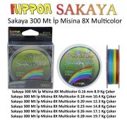 Sakaya 300 Mt İp Misina 8X Multi Color 0.23 Mm