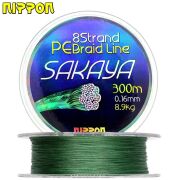 Sakaya 300 Mt İp Misina 8X D.Green 0.16 Mm