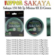 Sakaya 150 Mt İp Misina 8X D.Green 0,18 mm