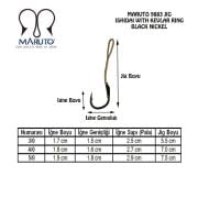 Maruto 9883 Siyah Nikel Jig İğnesi