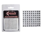 Captain 7632 Göz 6mm Naturel Silikon Damla Göz 64'lü Paket