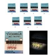 Youvella 6397 Mafsallı LRF Jig Head Pink Glow Head 4lü Paket
