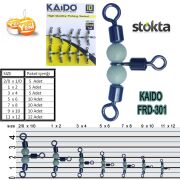 Inox Boncuklu Bilyalı Üçlü Fırdöndü 10'lu 5x6