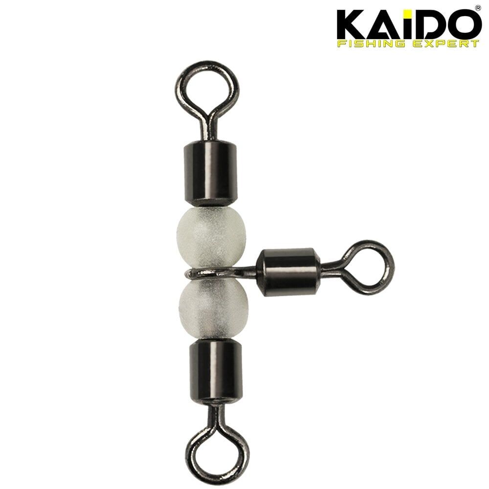 Inox Boncuklu Bilyalı Üçlü Fırdöndü 10'lu 5x6