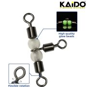 Inox Boncuklu Bilyalı Üçlü Fırdöndü 10'lu 5x6