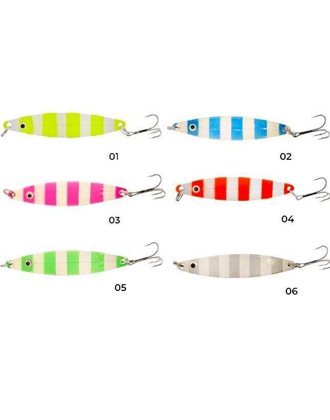 Captain 6145 Lüfer Kaşığı 20gr Zebra Glow 8cm